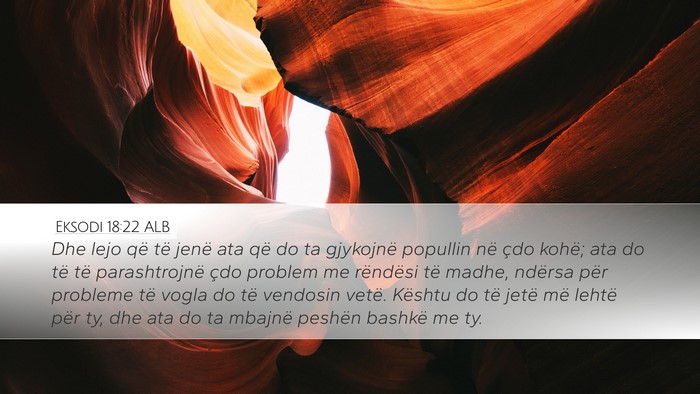 Eksodi 18:22 ALB Bible Verse Image