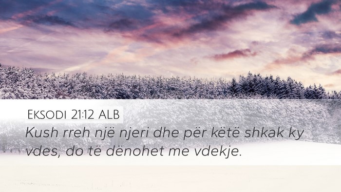 Eksodi 21:12 ALB Bible Verse Image