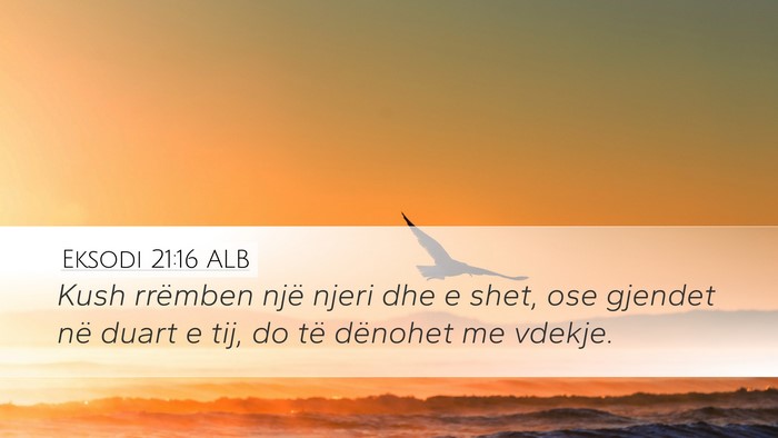 Eksodi 21:16 ALB Bible Verse Image