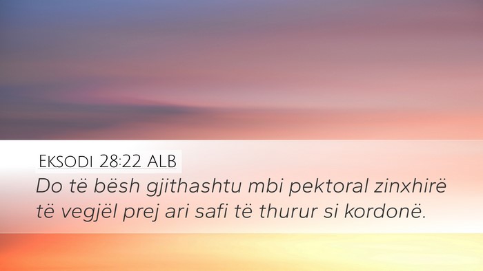 Eksodi 28:22 ALB Bible Verse Image