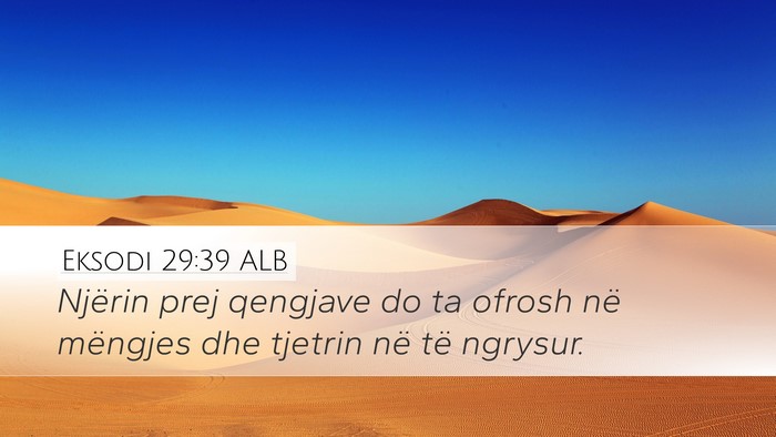 Eksodi 29:39 ALB Bible Verse Image