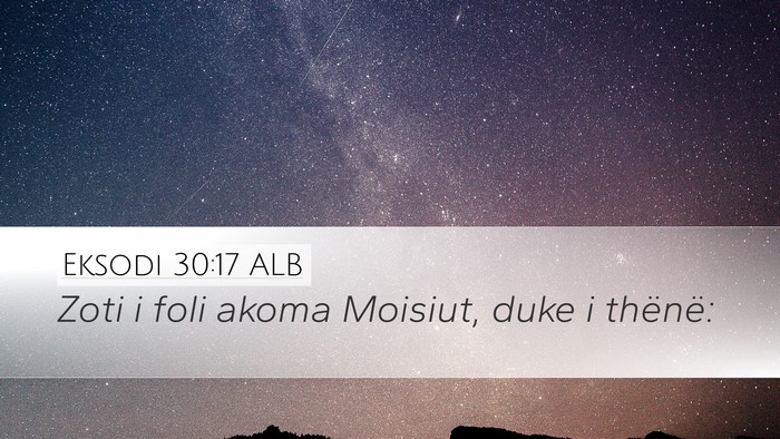 Eksodi 30:17 ALB Bible Verse Image