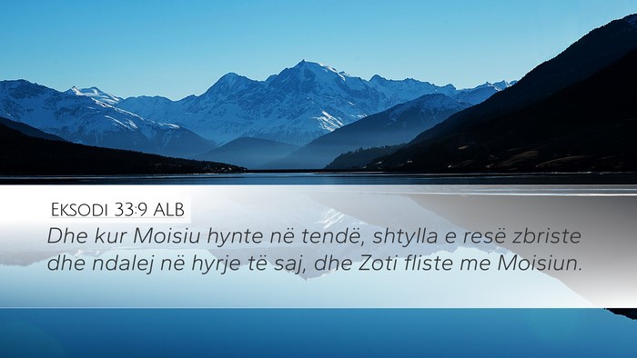 Eksodi 33:9 ALB Bible Verse Image