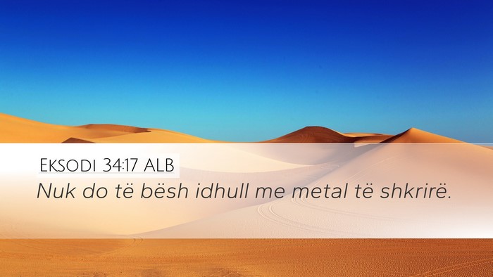 Eksodi 34:17 ALB Bible Verse Image
