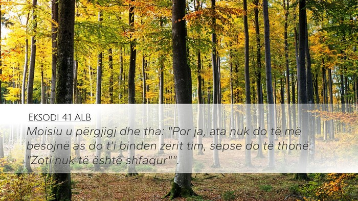 Eksodi 4:1 ALB Bible Verse Image