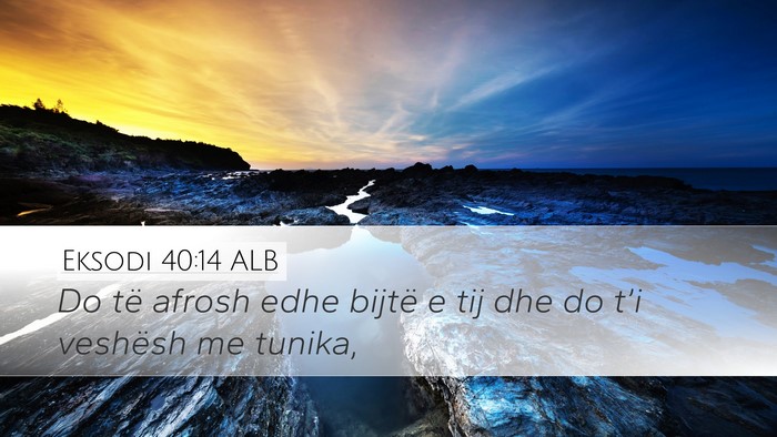 Eksodi 40:14 ALB Bible Verse Image
