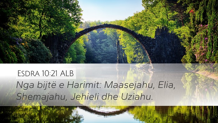 Esdra 10:21 ALB Bible Verse Image