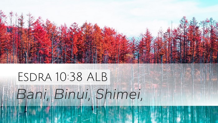 Esdra 10:38 ALB Desktop Wallpaper - Bani, Binui, - Desktop Bible Verse Wallpaper