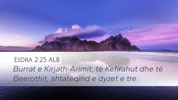 Esdra 2:25 ALB Bible Verse Image