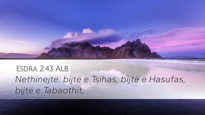 Esdra 2:43 ALB Bible Verse Image