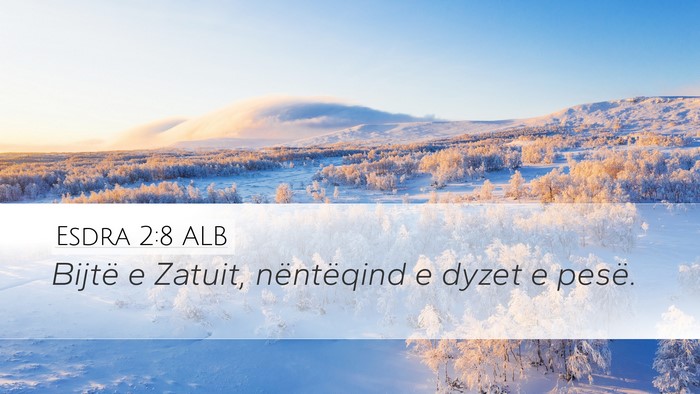 Esdra 2:8 ALB Bible Verse Image