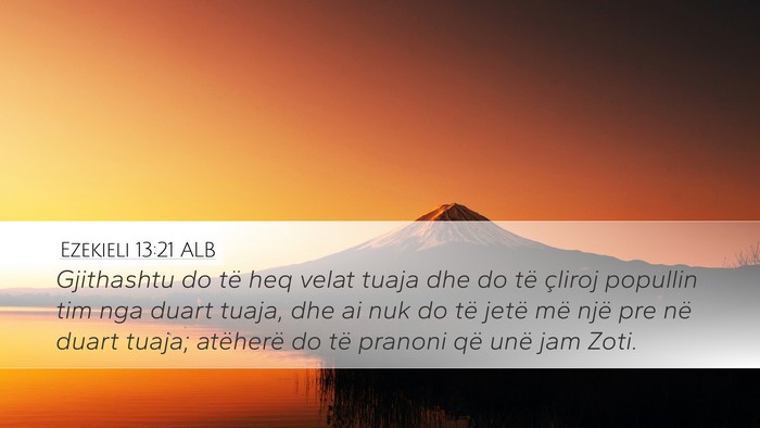 Ezekieli 13:21 ALB Bible Verse Image