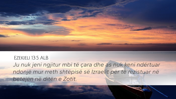 Ezekieli 13:5 ALB Bible Verse Image