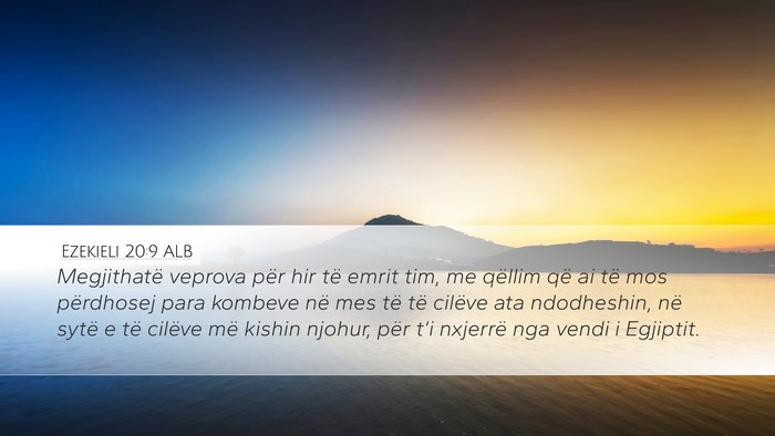 Ezekieli 20:9 ALB Bible Verse Image