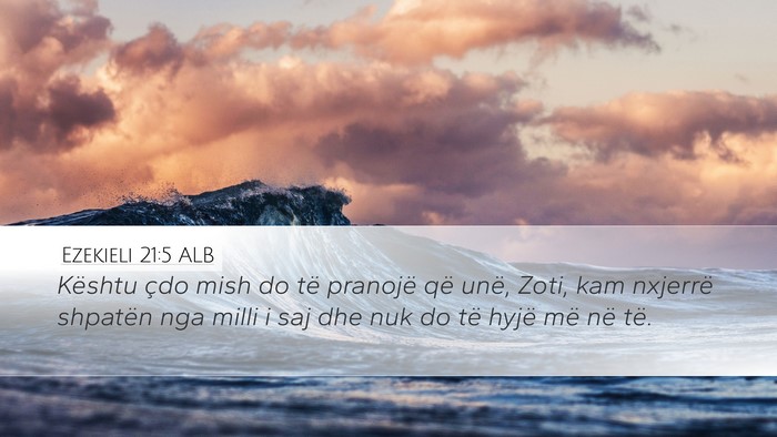 Ezekieli 21:5 ALB Bible Verse Image