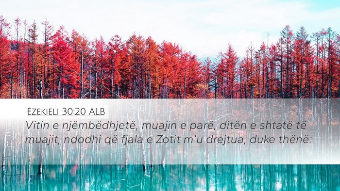 Ezekieli 30:20 ALB Bible Verse Image