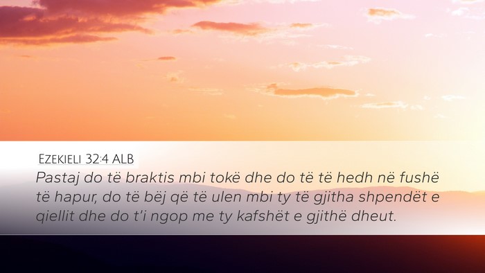 Ezekieli 32:4 ALB Bible Verse Image