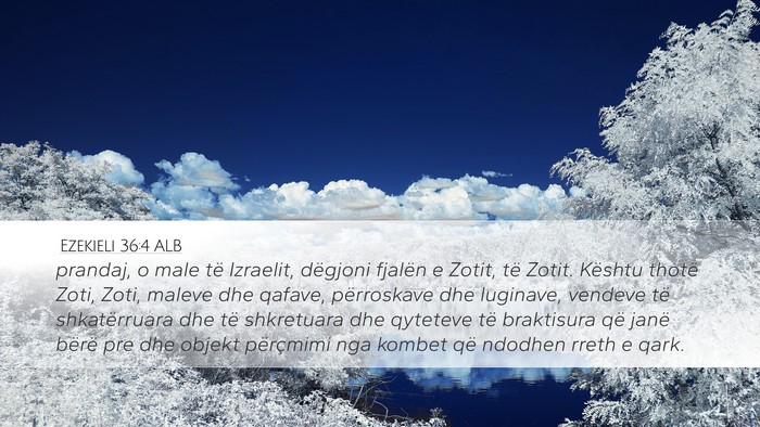 Ezekieli 36:4 ALB Bible Verse Image