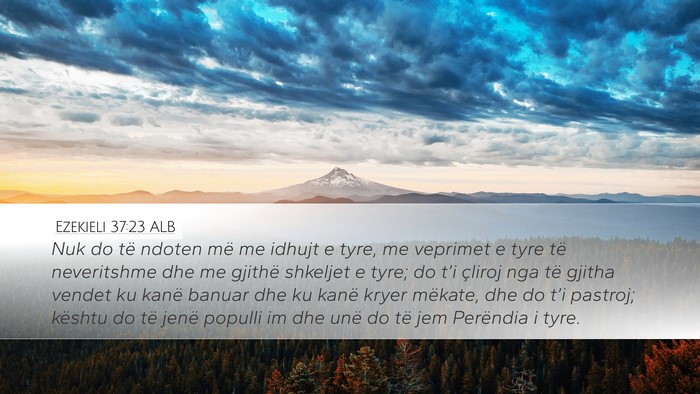 Ezekieli 37:23 ALB Bible Verse Image