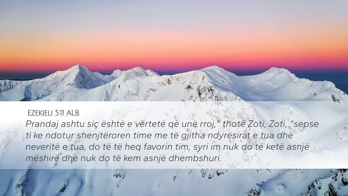 Ezekieli 5:11 ALB Bible Verse Image