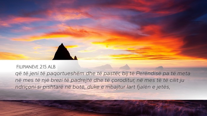 Filipianëve 2:15 ALB Bible Verse Image