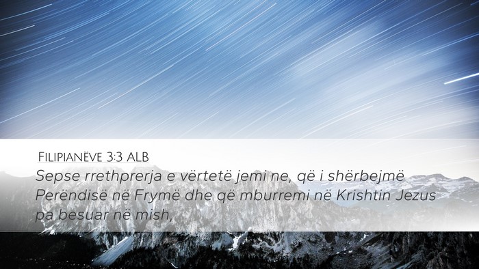 Filipianëve 3:3 ALB Bible Verse Image