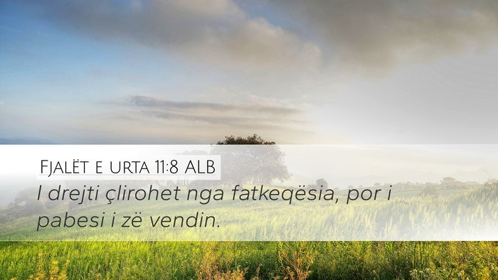 Fjalët e urta 11:8 ALB Bible Verse Image