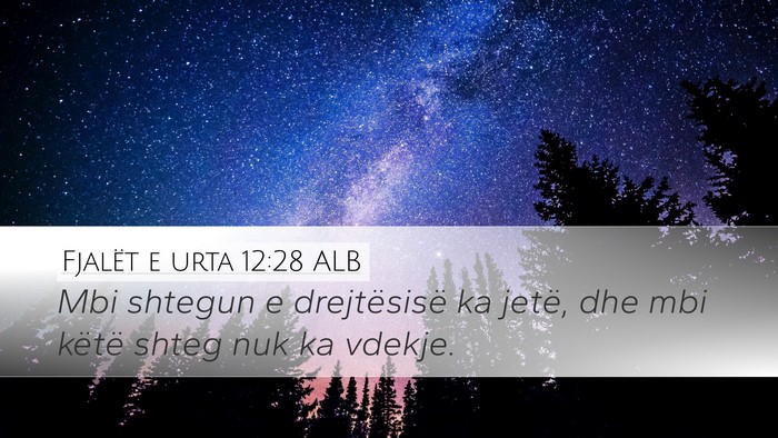 Fjalët e urta 12:28 ALB Bible Verse Image