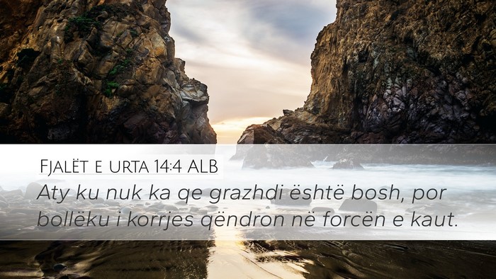 Fjalët e urta 14:4 ALB Bible Verse Image