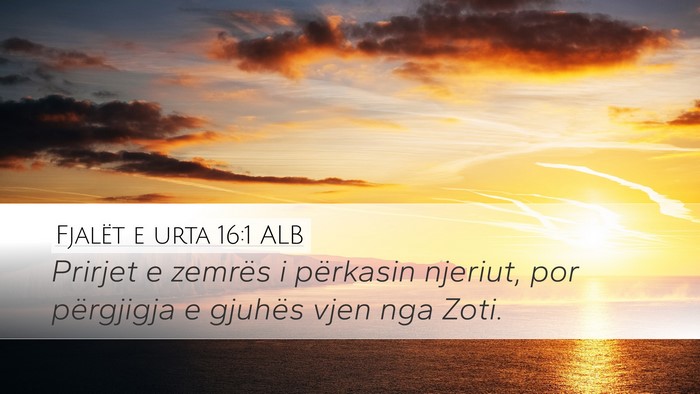 Fjalët e urta 16:1 ALB Bible Verse Image
