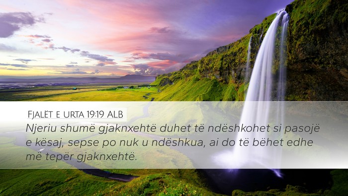 Fjalët e urta 19:19 ALB Bible Verse Image