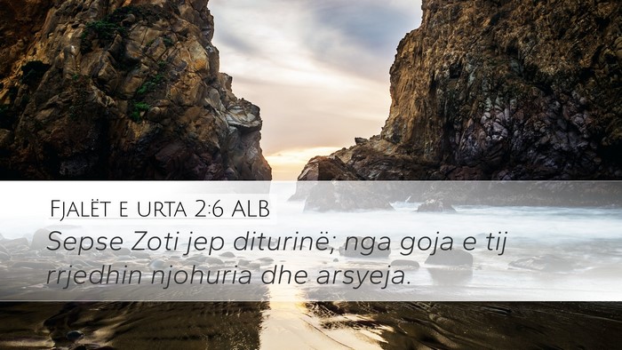 Fjalët e urta 2:6 ALB Bible Verse Image