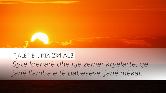 Fjalët e urta 21:4 ALB Bible Verse Image