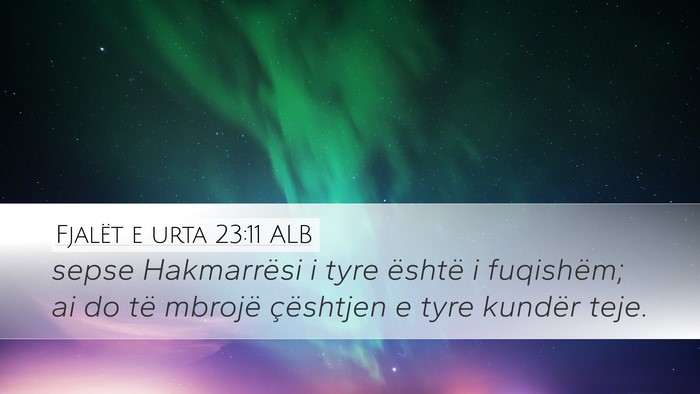 Fjalët e urta 23:11 ALB Desktop Wallpaper - sepse Hakmarrësi i tyre është i fuqishëm; ai - Desktop Bible Verse Wallpaper