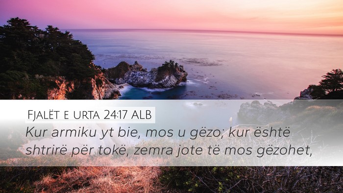Fjalët e urta 24:17 ALB Bible Verse Image