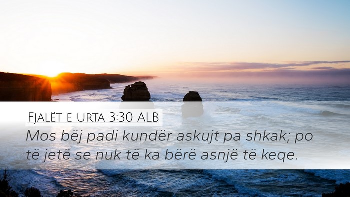 Fjalët e urta 3:30 ALB Bible Verse Image