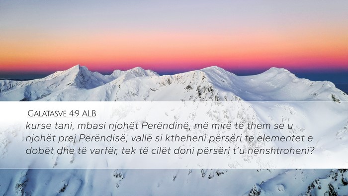 Galatasve 4:9 ALB Bible Verse Image