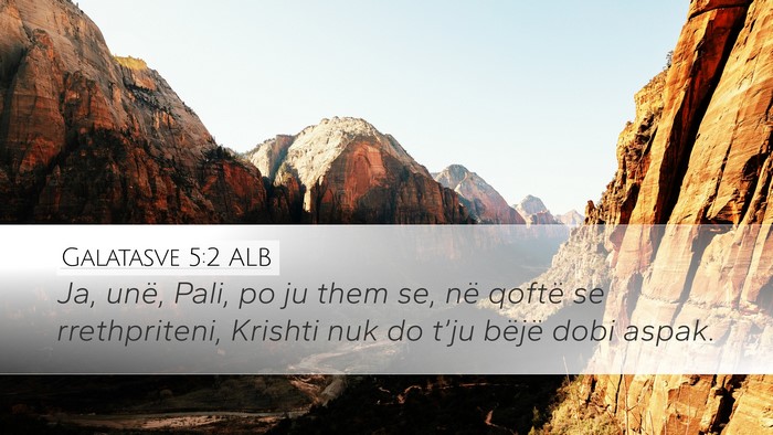 Galatasve 5:2 ALB Bible Verse Image