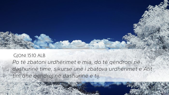 Gjoni 15:10 ALB Bible Verse Image