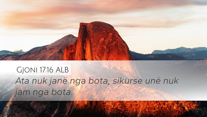 Gjoni 17:16 ALB Bible Verse Image