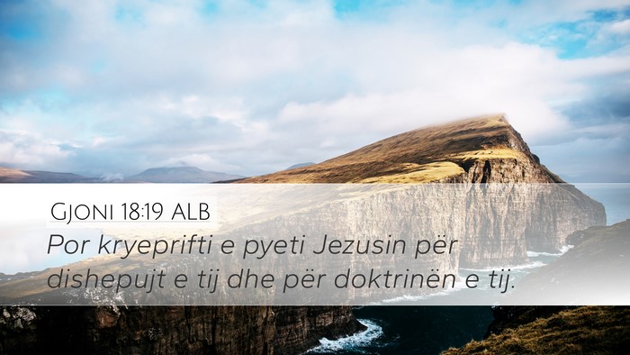 Gjoni 18:19 ALB Bible Verse Image