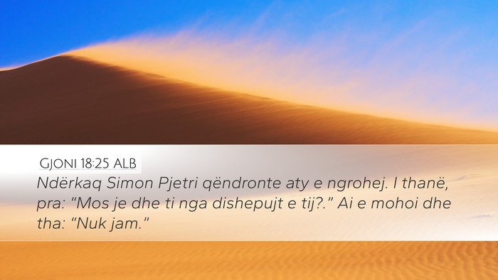 Gjoni 18:25 ALB Bible Verse Image