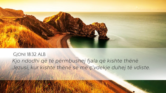 Gjoni 18:32 ALB Bible Verse Image
