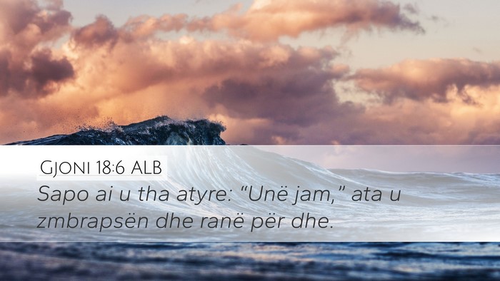 Gjoni 18:6 ALB Bible Verse Image