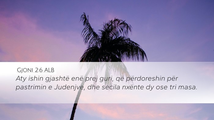 Gjoni 2:6 ALB Bible Verse Image