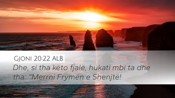 Gjoni 20:22 ALB Bible Verse Image