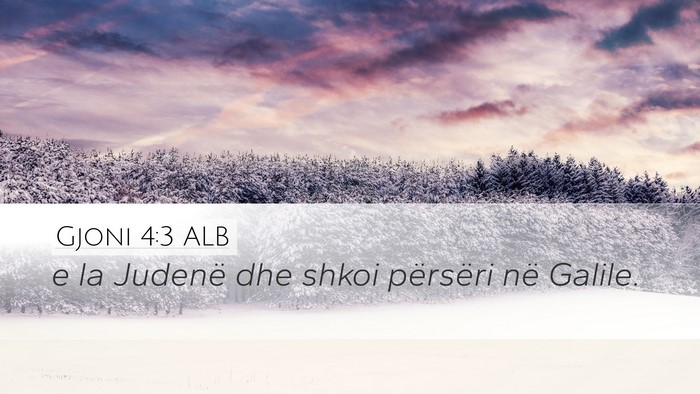 Gjoni 4:3 ALB Bible Verse Image