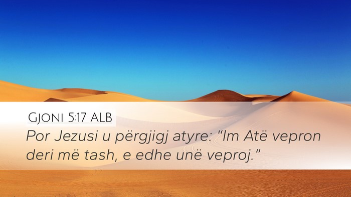 Gjoni 5:17 ALB Bible Verse Image