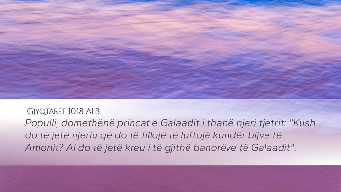 Gjyqtarët 10:18 ALB Bible Verse Image
