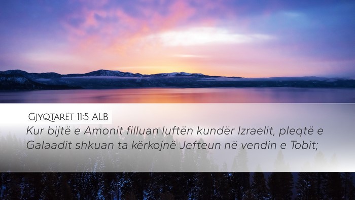 Gjyqtarët 11:5 ALB Bible Verse Image